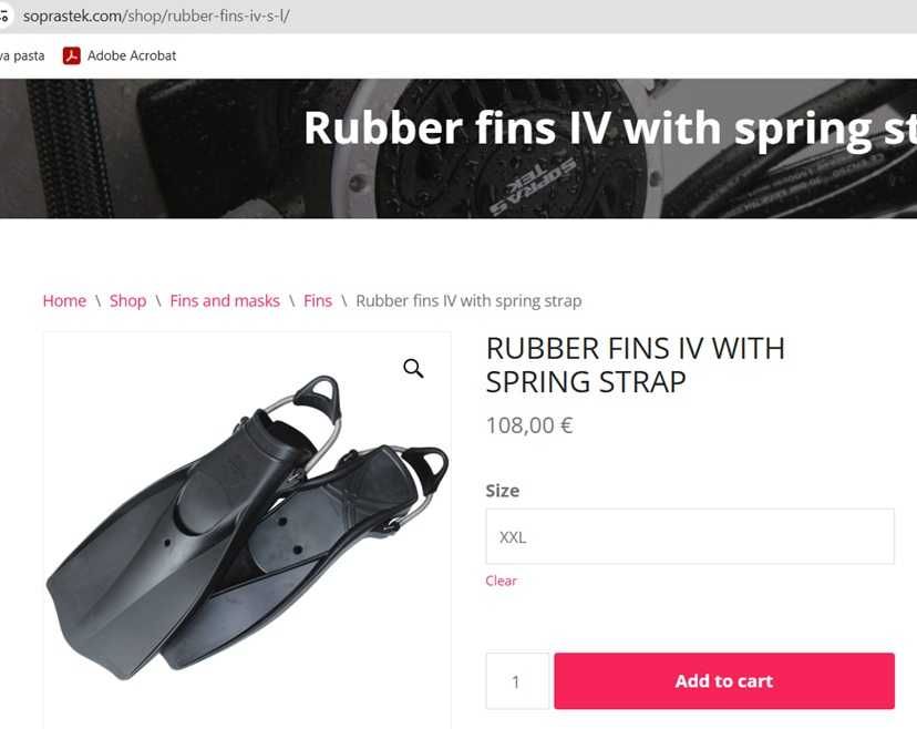 Barbatanas de Mergulho