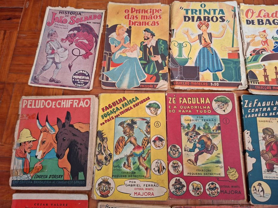 Livros antigos infantis Juvenis e literatura de cordel - 13 livros