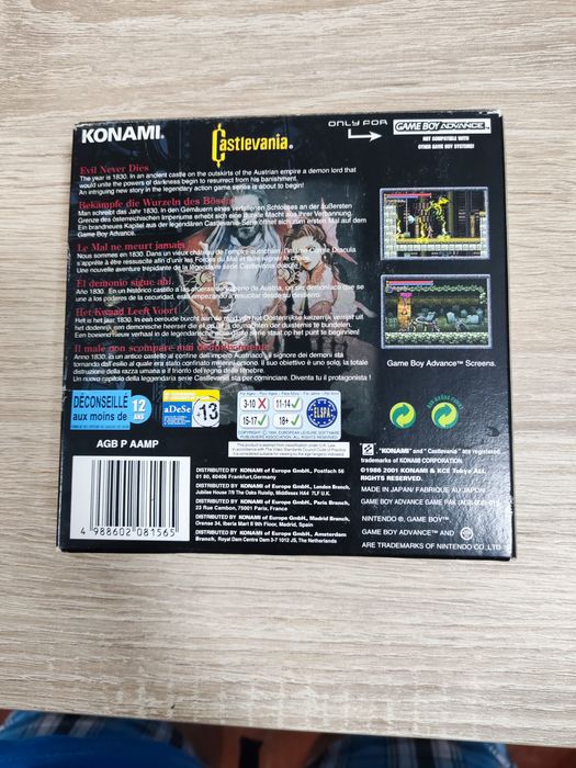 Castlevania game Boy advance