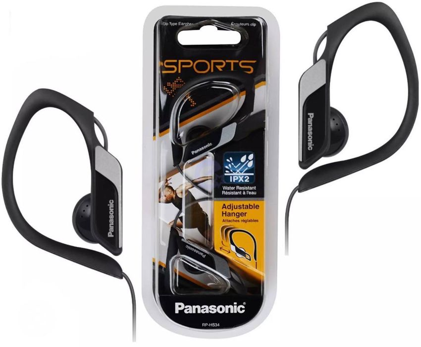 Спортивні навушники з дугою на вухо Panasonic Sport RP HS34 Оригінал
