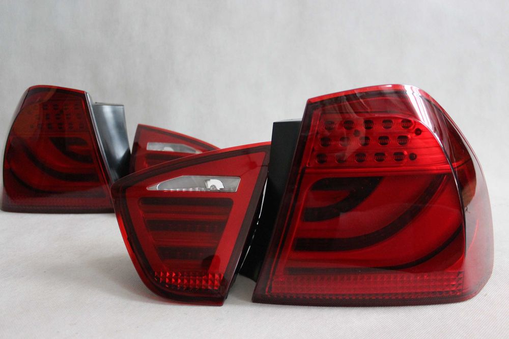 Lampy światła tył tylne BMW E90 05-08 SEDAN RED LED BAR NEON IGŁA