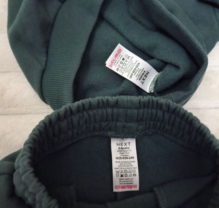 Костюм NEXT на флісі реглан Next штани Next костюм Zara джогери 74