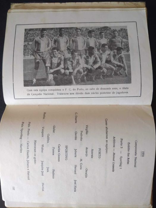 Livro Antigo com Todos os Resultados e Equipas FC Porto Sporting CP de 1933 a 1970 com 255 Paginas.