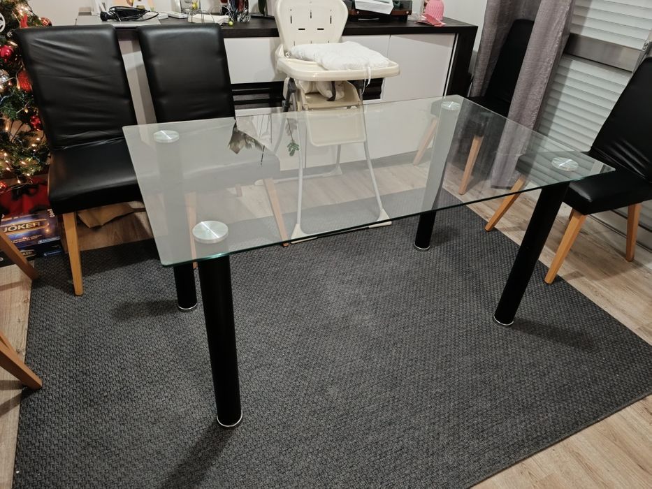 Mesa de vidro 140x80