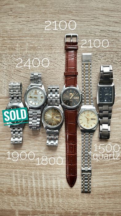 Японські годинники Orient Three Stars, SK, механіка та кварц