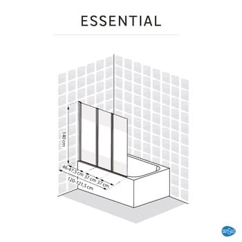 Parawan nawannowy Essential 140 X 120 Sensea