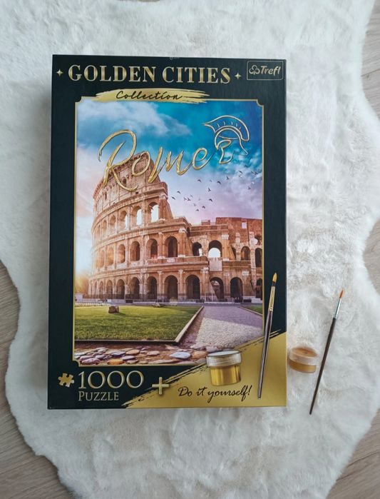 Puzzle Trefl Golden Cities 1000 szt. + farba i pędzelek