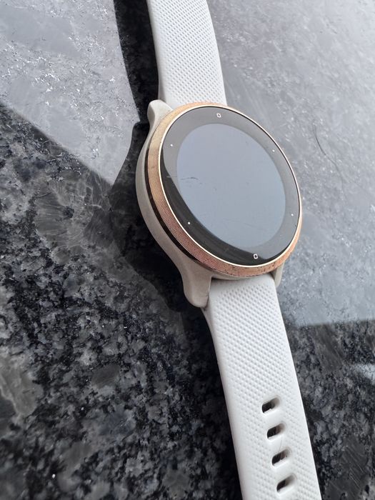 Smartwatch Garmin Venu 2s biały różowe złoto