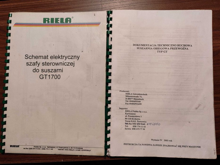 suszarnia Riela gt 1700 drzewicz  mecmar pedrotti opico