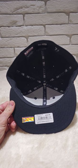 Кепка Chicago White Sox Hat Cap Fitted Mens Black White MLB Base
