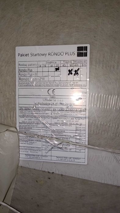 Komin schiedel rondo plus 4m