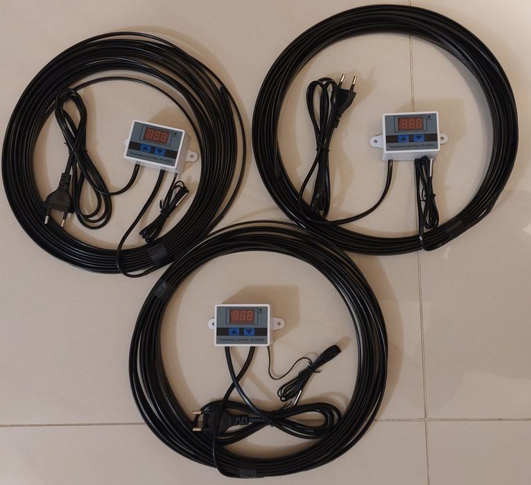 Przwód kabel grzewczy 10m z cyfrowym regulatorem temperatury