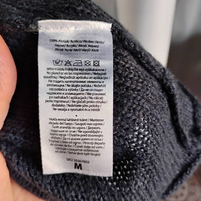 Czarny długi sweter kardigan Beloved r. M 38