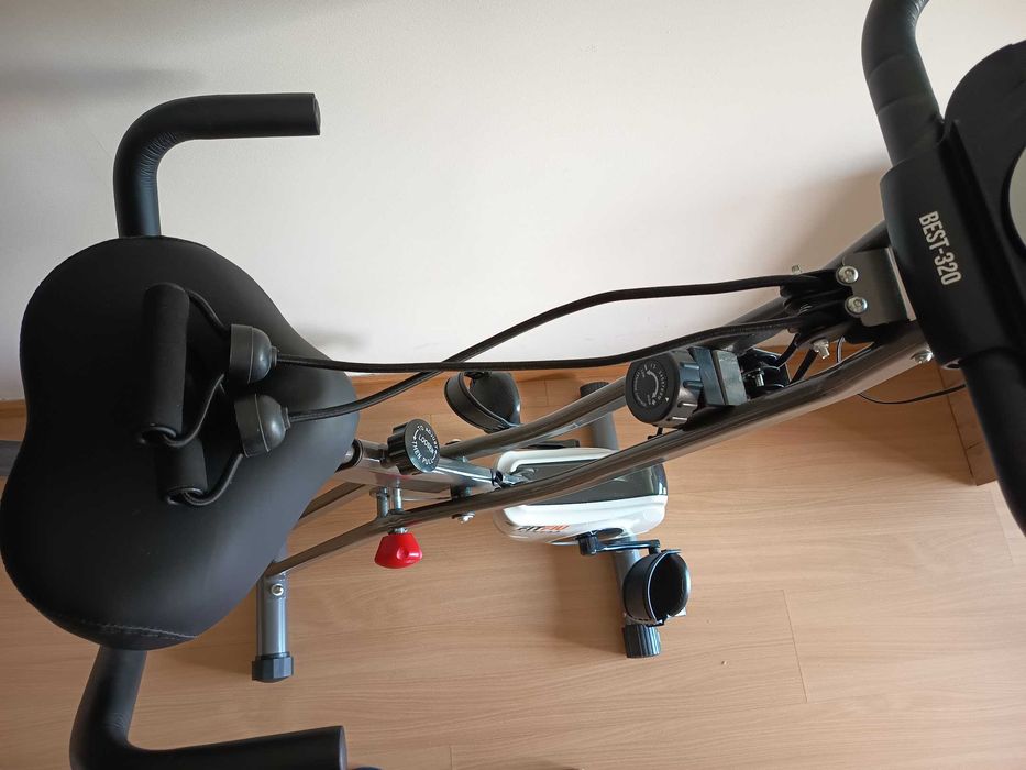 Bicicleta Estática FITFIU Fitness BEST-320 Dobrável c/ Encosto – Muito bom estado