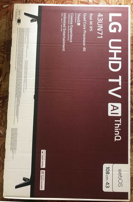 4K UHD телевизор LG 43UN71006LB на запчасти или под восстановление