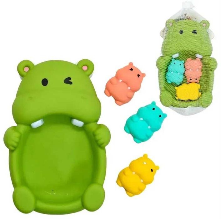 Гумові бегемотики іграшки для купання,игрушки для купания бегемотики