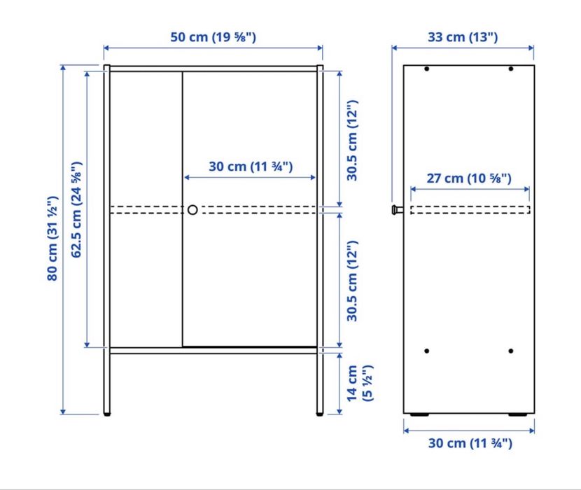 BAGGEBO estante branca IKEA ref. 60481204