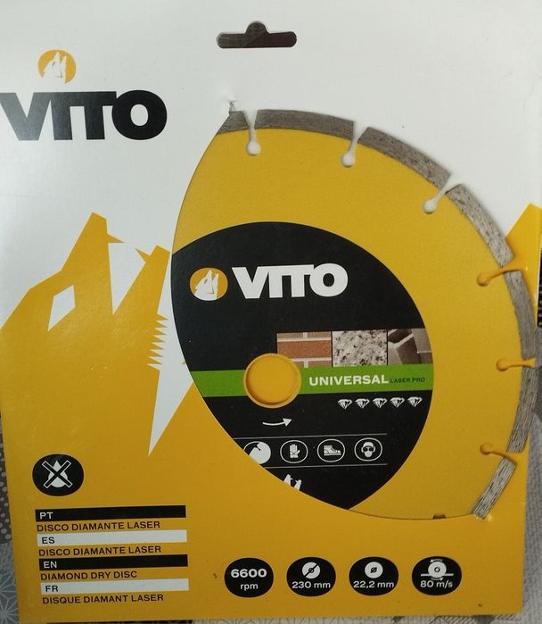 Disco de Diamante Universal Laser Pro da marca Vito.