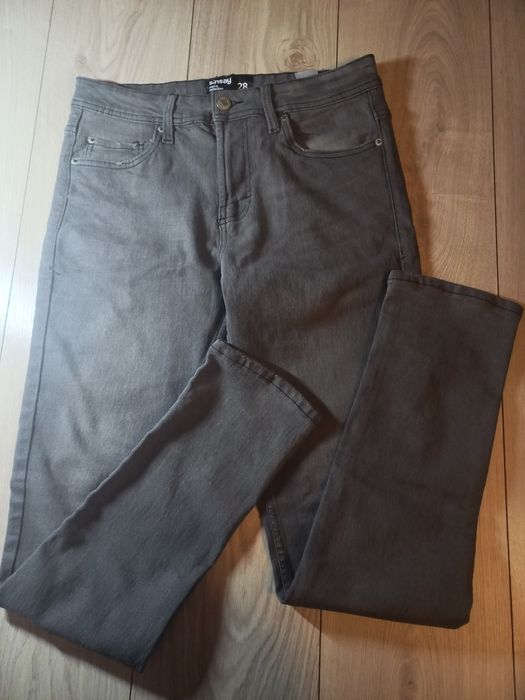 HIT!!! Szare spodnie jeansowe męskie Sinsay
