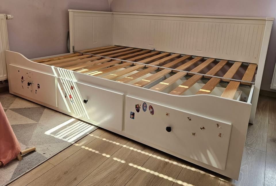 Łóżko Ikea Hemnes  rozkładane