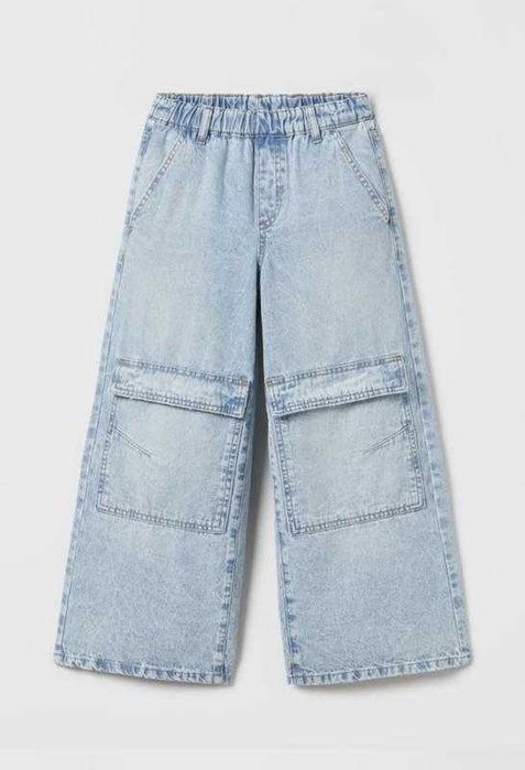 Джинси широкі карго zara 13-14 років