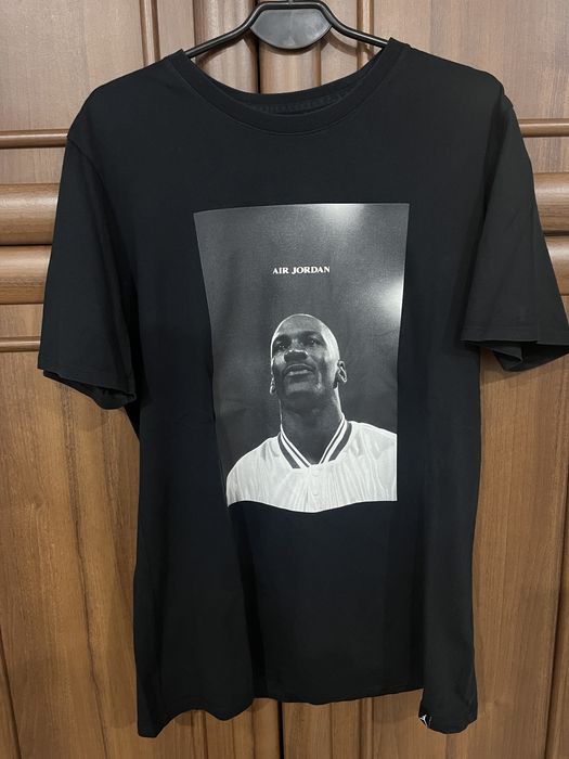 Koszulka męska czarna Air Jordan z nadrukiem Michaeala Jordana Nike