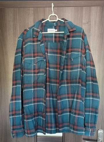 Koszula flanelowa, flanela Topman, rozmiar M, w kratę