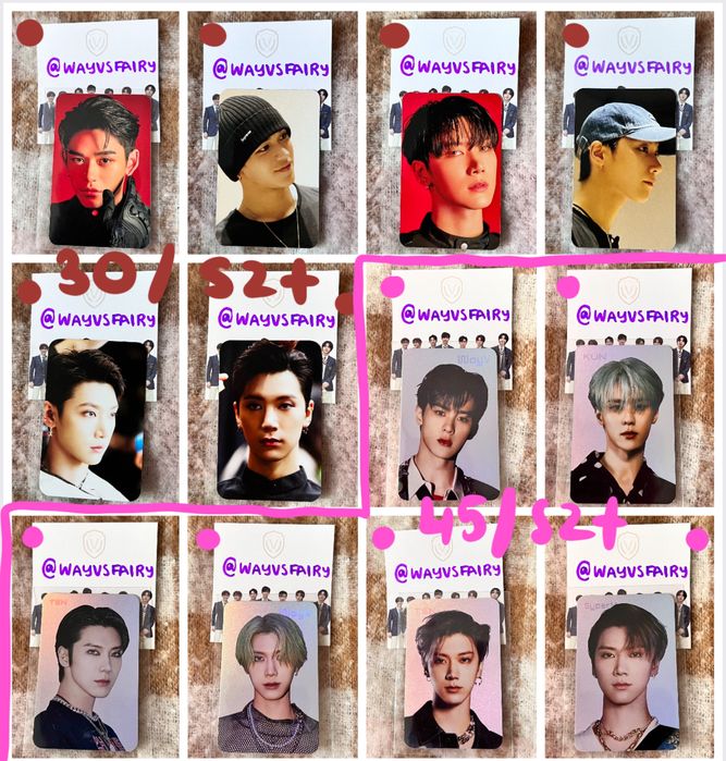 kpop nct wayv superm karty lucas ten kun photocard pc