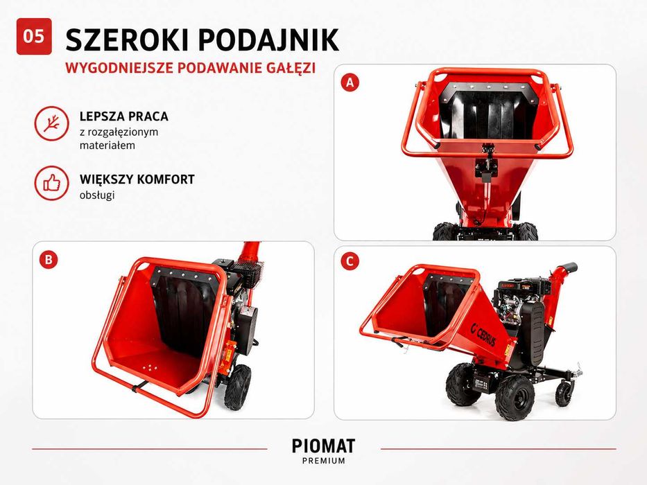 Cedrus RB04PRO-E Rębak spalinowy 15 cm rozrusznik elektryczny