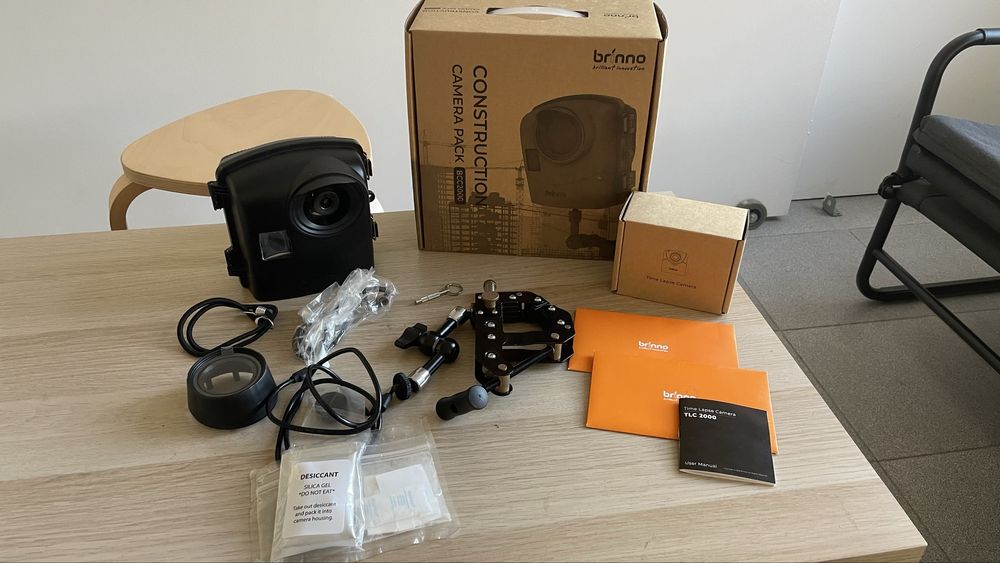 Camara timelapse Brinno BBC2000 NOVA, perfeita para a construcao civil