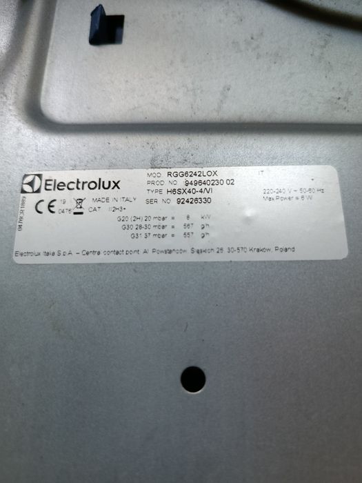 Варильна поверхня Electrolux RGG6242LOX