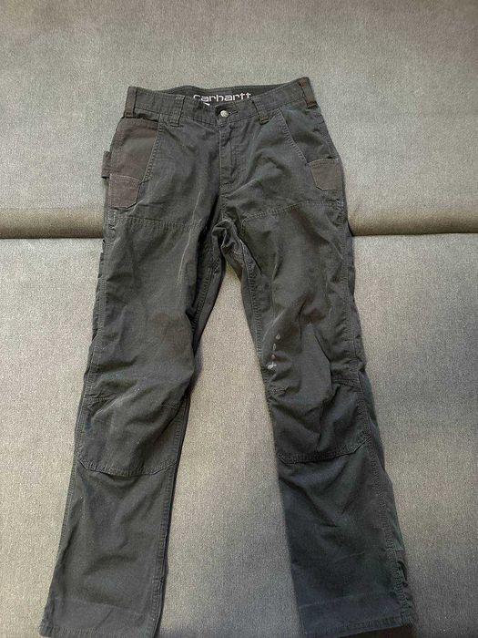 штани Carhartt work pants double knee чорні 30