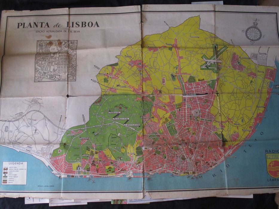 Planta de Lisboa Philips 1955