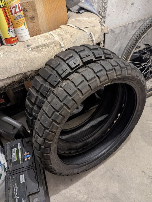 Komplet opon Pirelli Scorpion Rally STR 120/70 R19 + 170/60 R17 STAN  BARDZO DOBRY