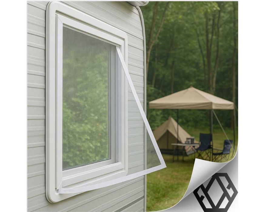 Moskitiera Siatka na Okno Siatka na Owady Komary + Rzep 150x130cm