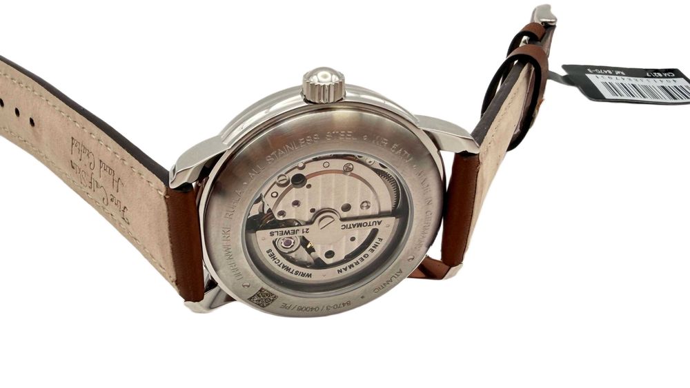 Zegarek Męski Zeppelin Atlantic 8470-5 Automatic Niebieski Powystawowy Idealny