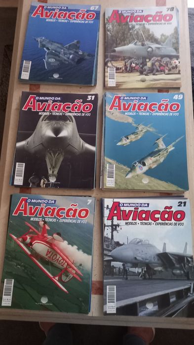 Vendo 77 fascículos  do Mundo da Aviação