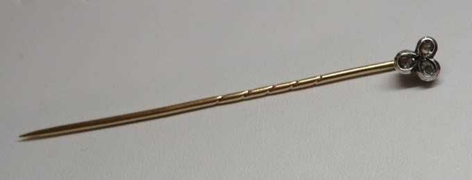 XIX/XX w. szpila szpilka z diamentami Wiedeń.