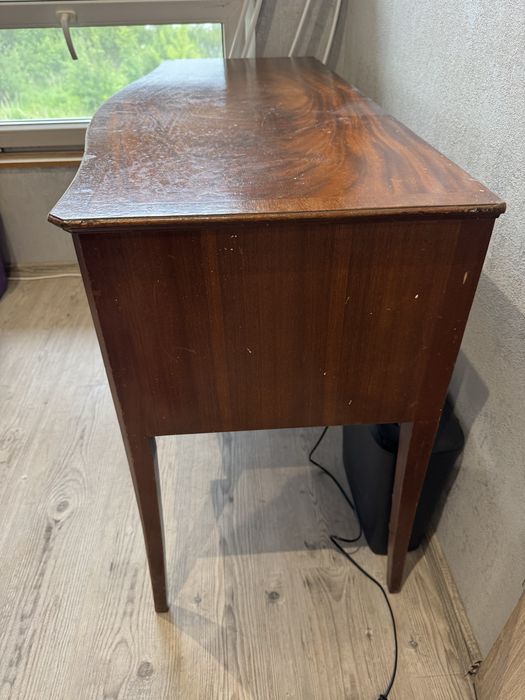 biurko konsola drewniana vintage
