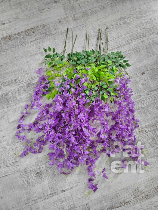 Wisteria fioletowa glicynia sztuczna girlanda dekoracja 12 sztuk
