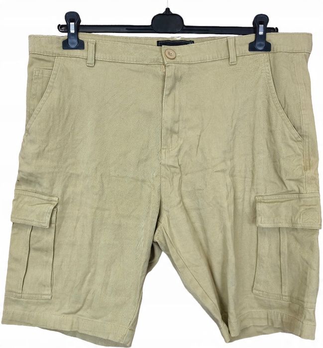 Wicked stitch jeansowe spodenki bojówki brązowe 38