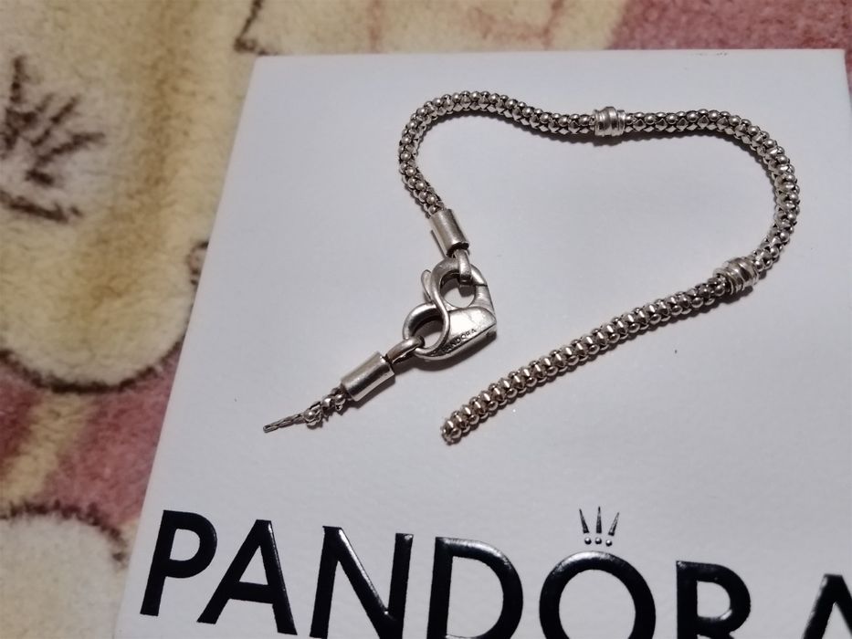 Серебряный браслет Пандора, вес 7.65, 925 пробы