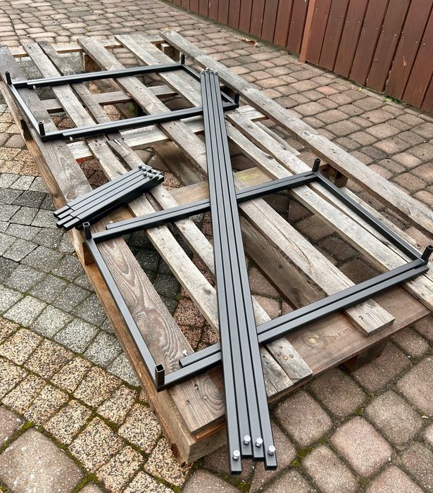 Stelaż kolumna tło ścianka ramka sześcian składana 2w1