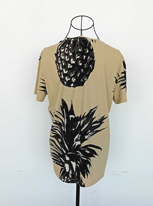 T-shirt - bege/areia com estampado - S - H&M