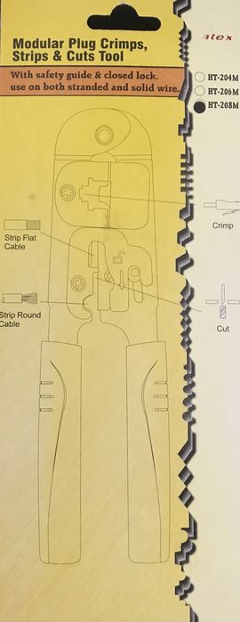 Універсальний прохідний кримпер Atex НТ-208М