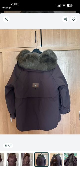 Стильна парка з натуральним хутром,2в1 зимова або весняна Розмір М