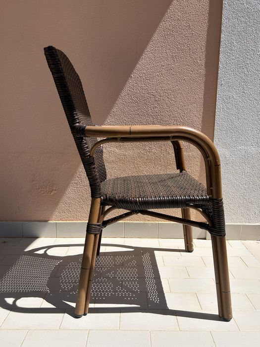 4 cadeiras de exterior em rattan – 2 cores