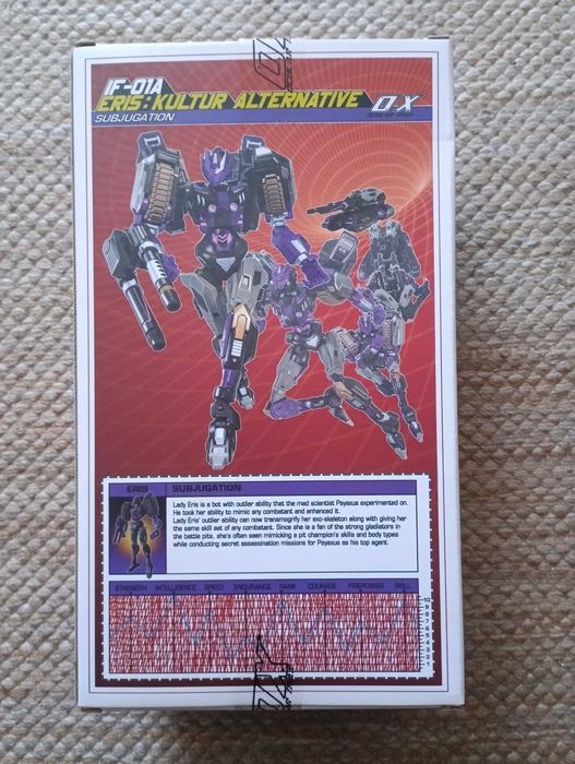 Iron Factory IF-01A Eris Kultur Alternative Transformers Figura Completa