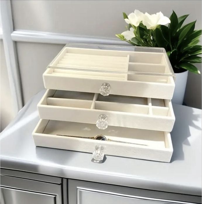 трирівневий акриловий органайзер шкатулка для прикрас
