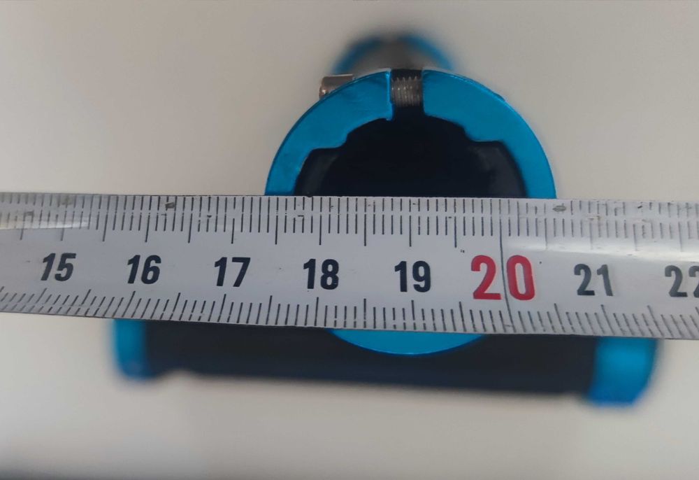 Gripy,uchwyty,raczki BL/BLU,guma,L+P,130/22,2xALU,rower,hulajnoga